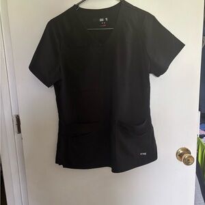 Grey's Anatomy Black Scrub Top